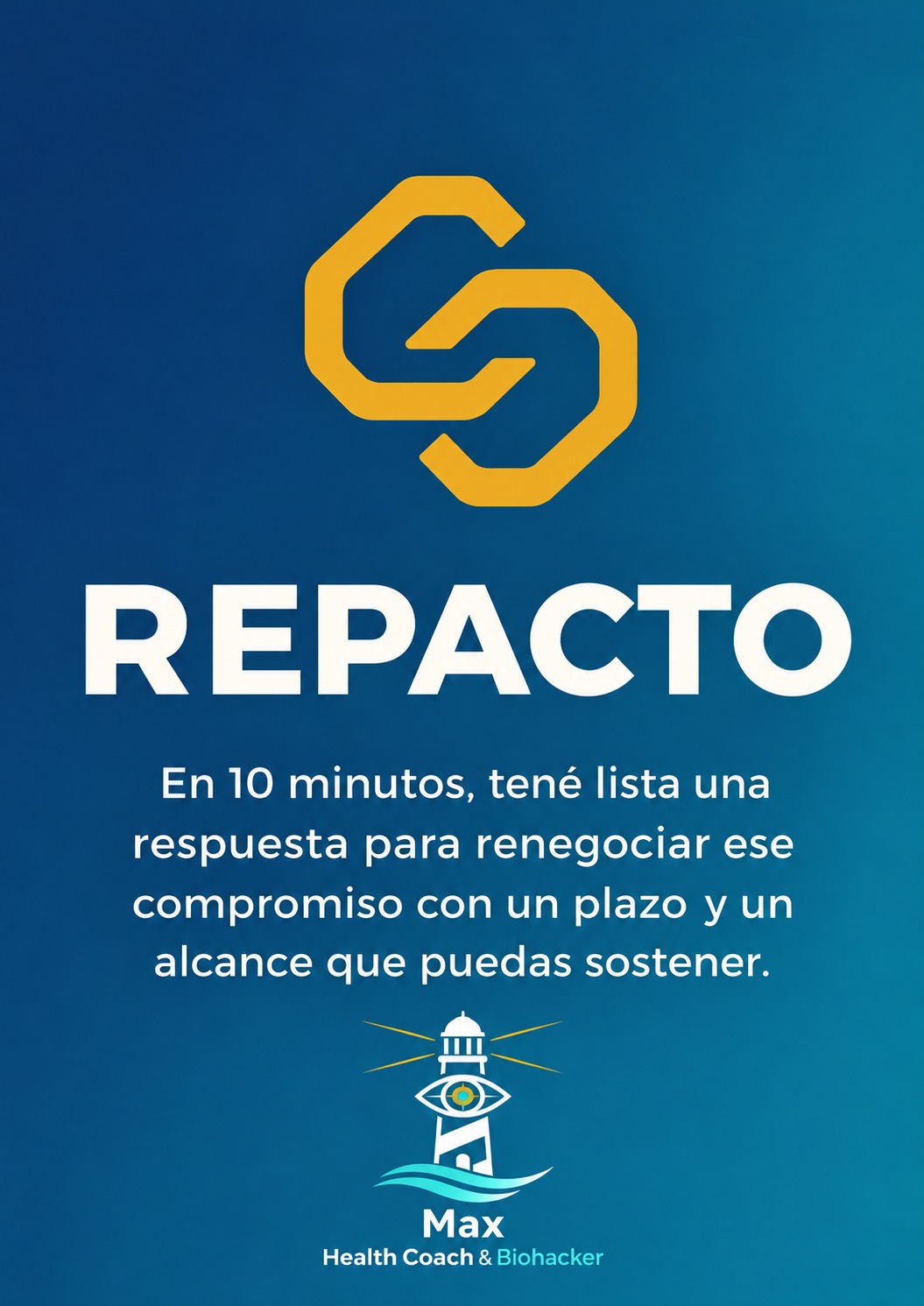 Portada de REPACTO con logo de Max